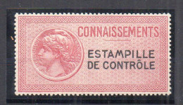 !!! FISCAUX, CONNAISSEMENT N°19b LEGENDE SUR DEUX LIGNES NEUF* SIGNE CALVES - Timbres