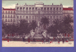 83 - TOULON - PLACE DE LA LIBERTE - ANIMÉE - COLORISÉE -  - Toulon