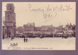 62 - LE PORTEL - PLACE DE L'ÉGLISE UN JOUR DE PROCESSION - ANIMÉE -  - Le Portel