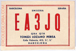 Ad9266 - SPAIN - RADIO FREQUENCY CARD  - Barcelona -  1954 - Radio