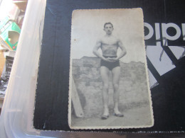 Muscular Man Swimsuit Old Photo Postcards - Fashion