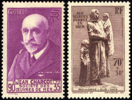 FRANKREICH 460,462 **, 1939, Meeresforschung Und Nationaldenkmal, 2 Prachtwerte, Mi. 40.- - Otros & Sin Clasificación