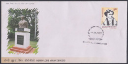 Inde India 2009 FDC Henry Louis Vivian Derozio, Poet, Educator, Academic, First Day Cover - Andere & Zonder Classificatie