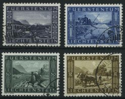 LIECHTENSTEIN 218-21 O, 1943, Binnenkanal, Prachtsatz, Mi. 40.- - Sonstige & Ohne Zuordnung