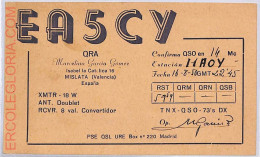 Ad9268 - SPAIN - RADIO FREQUENCY CARD  -  1950 - Radio