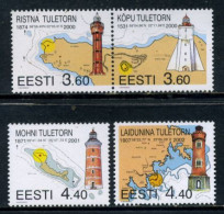 Estonia 2000-2002 / Lighthouses MNH Faros Leuchttürme / Do09  38-13 - Faros