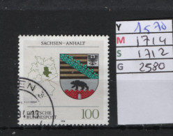 PRIX F. Obl 1570 YT 1714 MIC 1712 SCO 2580 GIB Sachsen Anhalt  Armoiries Des Länder 1994  75/11 - Usados