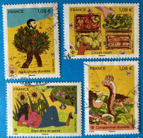 France 2021 : La Terre Et Les Hommes, Agriculture Durable N° 5514 à 5517 Oblitéré - Used Stamps