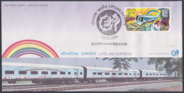 Inde India 2009 FDC Lifeline Express, Train, Trains, Railway, Doctor, Medical, Health, Medicine, First Day Cover - Sonstige & Ohne Zuordnung