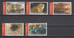 COB 3174 / 3178 Oblitération Centrale Minéraux Calcite Quartz Barytine Galène Turquoise - Used Stamps