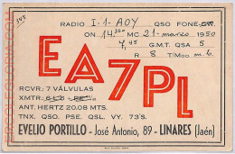 Ad9272 - SPAIN - RADIO FREQUENCY CARD -  1950 - Radio