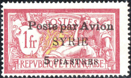 SIRIA, SYRIA, TIPO MERSON SOPRASTAMPATO, 1924, NUOVI (MNH**) Mi:SY 222, Scott:SY C20, Yt:FR-SY PA20 - Nuovi