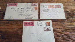 REF A2343  FRANCE OBLITERE COURRIERS EXPRESS FRANCE VERS ETRANGER BLOC - Collections