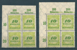 MiNr. 328 A ORA + ORC ** Bogenecken - Unused Stamps