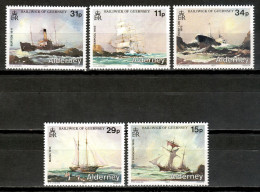 Alderney 1987 / Ships MNH Barcos Schiffe Bateaux / Cu17613  33-36 - Ships