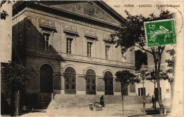 CORSE - AJACCIO - Marchande De Marrons Devant Le Théâtre Saint-Gabriel - 1909 - Ajaccio