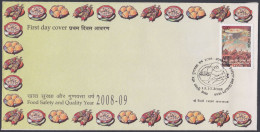 Inde India 2008 FDC Food Safety And Quality Year, First Day Cover - Other & Unclassified