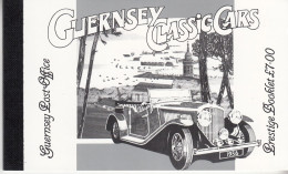 F-EX50123 GUERNSEY UK ENGLAND MNH 1994 OLD CLASSICS CARS BOOKLED.  - Guernesey