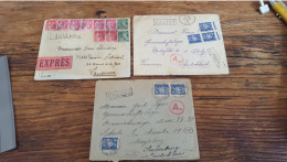 REF A2346  FRANCE OBLITERE COURRIERS EXPRESS FRANCE VERS ETRANGER BLOC - Collections