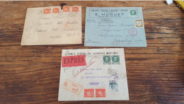 REF A2347  FRANCE OBLITERE COURRIERS EXPRESS FRANCE VERS ETRANGER BLOC - Collections