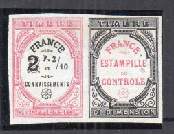 !!! FISCAUX, CONNAISSEMENT N°3B NEUF SANS GOMME, SIGNE CALVES - Timbres