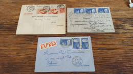 REF A2349  FRANCE OBLITERE COURRIERS EXPRESS FRANCE VERS ETRANGER BLOC - Collections