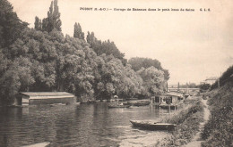 78, Poissy ,le Garage à Bateaux Dans Le Petit Bras De Seine - Poissy