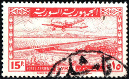 SIRIA, SYRIA, POSTA AEREA, AIRMAIL, PAESAGGI, LANDSCAPE, 1947, USATI Mi:SY 532, Scott:SY C128, Yt:SY PA5 - Aéreo