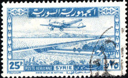 SIRIA, SYRIA, POSTA AEREA, AIRMAIL, PAESAGGI, LANDSCAPE, 1946, USATI Mi:SY 533, Scott:SY C129, Yt:SY PA6 - Luftpost