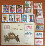 1985 - Vaticano - Serie Annata Completa - Nuovo - Unused Stamps
