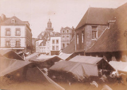 Auray * Jour De Marché * Photo Ancienne Circa 1890/1910 * 10.6x7.8cm - Auray