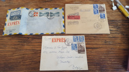 REF A2351  FRANCE OBLITERE COURRIERS EXPRESS FRANCE VERS ETRANGER BLOC - Collections