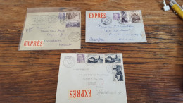 REF A2352  FRANCE OBLITERE COURRIERS EXPRESS FRANCE VERS ETRANGER BLOC - Collections