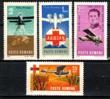 ** Roumanie 1968 Mi 2662-5 (Yv PA 214-7), (MNH)** - Airplanes