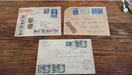 REF A2353  FRANCE OBLITERE COURRIERS EXPRESS FRANCE VERS ETRANGER BLOC - Collections