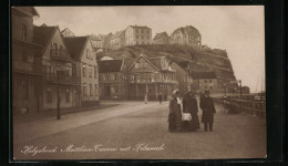 AK Helgoland, Matthiess-Terrasse Mit Felseneck  - Helgoland