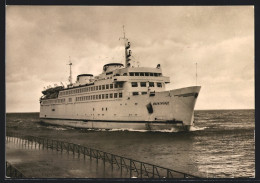 AK Warnemünde, MS Warnemünde Bei Der Einfahrt  - Steamers