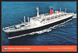 AK Passagierschiff SS Statendam Der Holland America Cruises  - Steamers