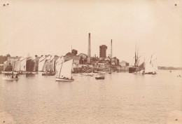 Nantes * Régates Voiliers Bateaux * Usine Chantiers * Photo Ancienne Circa 1890/1910 * 10.8x8.7.6cm - Nantes