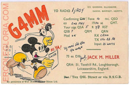 Ad9291 - GREAT BRITAIN - RADIO FREQUENCY CARD - England - 1950 - Disne - Radio