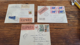 REF A2361  FRANCE OBLITERE COURRIERS EXPRESS FRANCE VERS ETRANGER BLOC - Collections