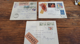 REF A2364  FRANCE OBLITERE COURRIERS EXPRESS FRANCE VERS ETRANGER BLOC - Collections