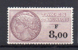 !!! FISCAL, TAXES COMMUNALES N°34 NEUVE ** - Sellos