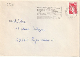 FLAMME  PERMANENTE  01  BOURG  EN  BRESSE  /  N°  1974 - Mechanical Postmarks (Advertisement)