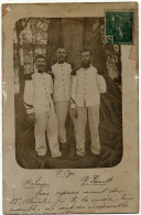 Carte Photo - "3 Copains Du 23° Colonial" - Regimente