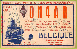 Af5212 - BELGIUM Belgique - RADIO CARD - Liege - 1947 - Radio