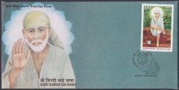 Inde India 2008 FDC Shirdi Sai Baba, Spiritual Leader, Religion, Spirituality, First Day Cover - Sonstige & Ohne Zuordnung
