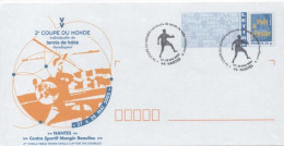 France, Table Tennis, 2nd World Cup, Special Cancel On The Stationery - Tennis Tavolo