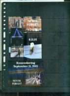 ANTIGUA  NEVER FORGET 9.11.01 4 VAL+ BF NEUFS A PARTIR DE 5,50 EUROS - Antigua E Barbuda (1981-...)