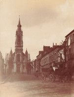 Nantes * Rue Et église Ste Anne * Attelage * Photo Ancienne Circa 1890/1910 * 10x8cm - Nantes